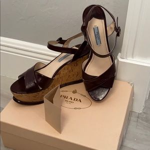 ‼️SOLD‼️Prada Milano platform sandals